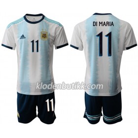 Argentina DI MARIA 11 Barn Hjemmedraktsett Copa América 2019 Kortermet (+ Korte bukser)